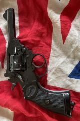 A Stunning Original Webley .38 Revolver With Almost All Original Mirror Blue Finish. An Absolute Beauty!. One of The Best We Have Seen in Decades.