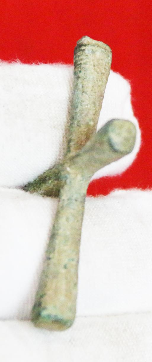 A Fine, Original, Historical, Eastern Roman Empire, Byzantine Christian Cross In Bronze 7th to 10th Century. Used By A Middle Ages Christian Pilgrim, Later In The Crusades By Such as a Warrior Monk