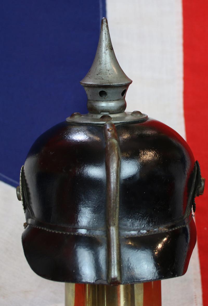 WW1 Early War Issue Imperial German Bavarian Infantry 'Mannschaften' Pickelhaube Helmet