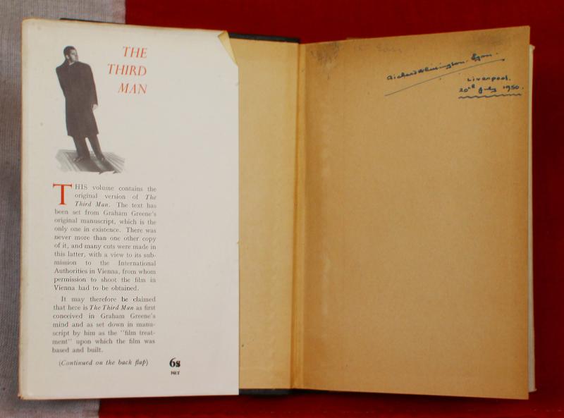 1st Edition Hardback. The Third Man and The Fallen Idol by Graham Greene  Publisher Heinemann. Frequently Voted As One of The Greatest Films of All Time.