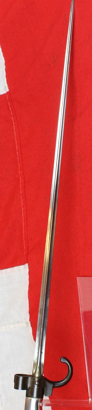 A Superb 19th-20th Century French 1886 Pattern Lebel Rifle Sword Bayonet & Frog. WW1 French Foreign Legion Issue
