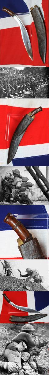A WW1 & WW2 Gurkha's Kukri Combat Knife 