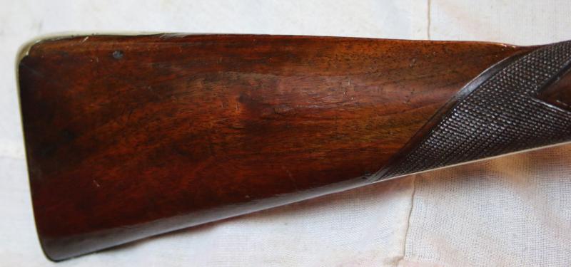A Rare and Absolutely Spectacular, J. & W. Richards, All-Brass Flintlock Blunderbuss With Sprung Top Mounted Bayonet. Finest 'Juglans Regia' Walnut Stock. Circa 1800. Much Favoured by Ship's Captains