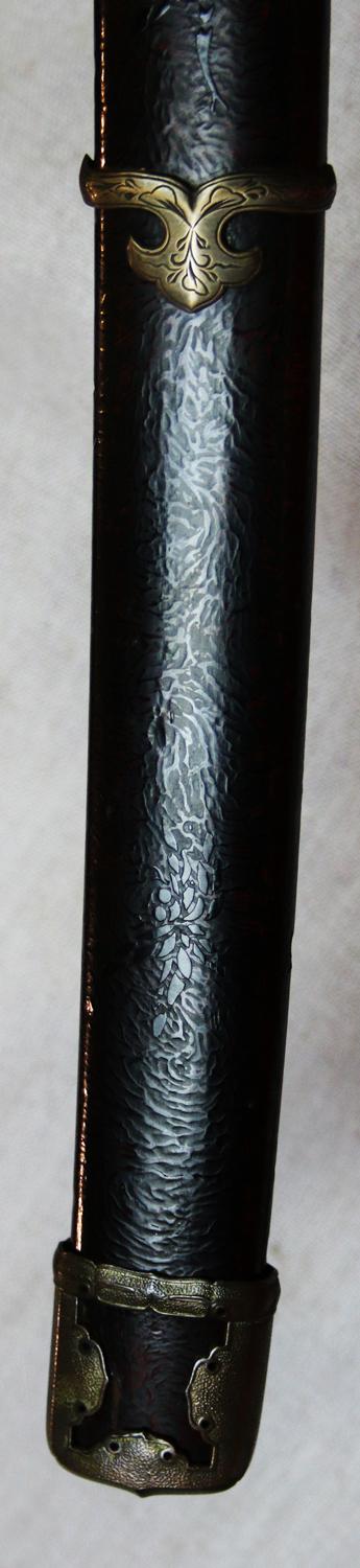 A Fine Shinto Period Handachi Mounted Armour & Kabuto Cleaving Katana Signed Nobutsugu, With a Fabulous Notare Hamon, Handachi Mounted with Tsuba Of Watanabe no Tsuna and The Rashomon Demon, Ibaraki-Dōji, At The Gate of the Modoribashi Bridge