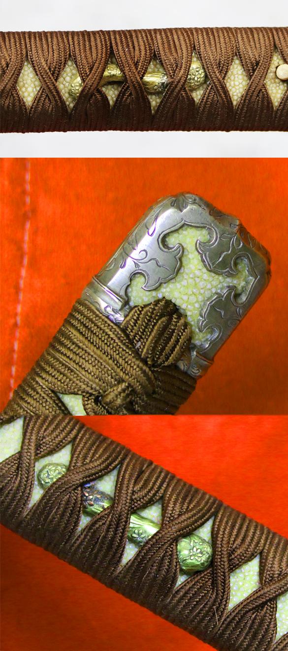 A Fine Shinto Period Handachi Mounted Armour & Kabuto Cleaving Katana Signed Nobutsugu, With a Fabulous Notare Hamon, Handachi Mounted with Tsuba Of Watanabe no Tsuna and The Rashomon Demon, Ibaraki-Dōji, At The Gate of the Modoribashi Bridge