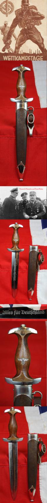 A Simply Superb Early 1933 SA 'Rohm Erased' Dagger by E. Pack & Sohn In Such Fine Condition It Is Unlikely To Be Improved Upon By Finding a Better Example