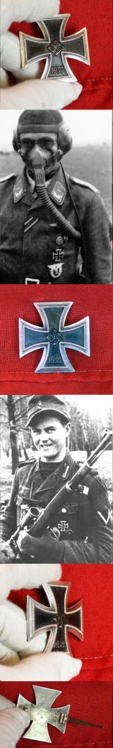 A Superb WW2 Iron Cross, 1st Class, Breast Medal For Gallantry and Heroism In Combat Award. Maker Code Stamped By Alois Rettenmaier (or Rettenmaier & Sohn) from Schwäbisch-Gmünd, Germany. Alongside the Victoria Cross The Most Famous Medal In the World