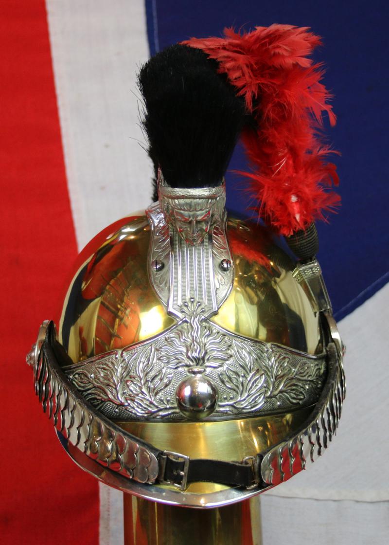 A Superb, Near Pristine, Antique French Gendarmerie Cavalry Helmet . Maker Marked, B. Frank, Aubervilliers