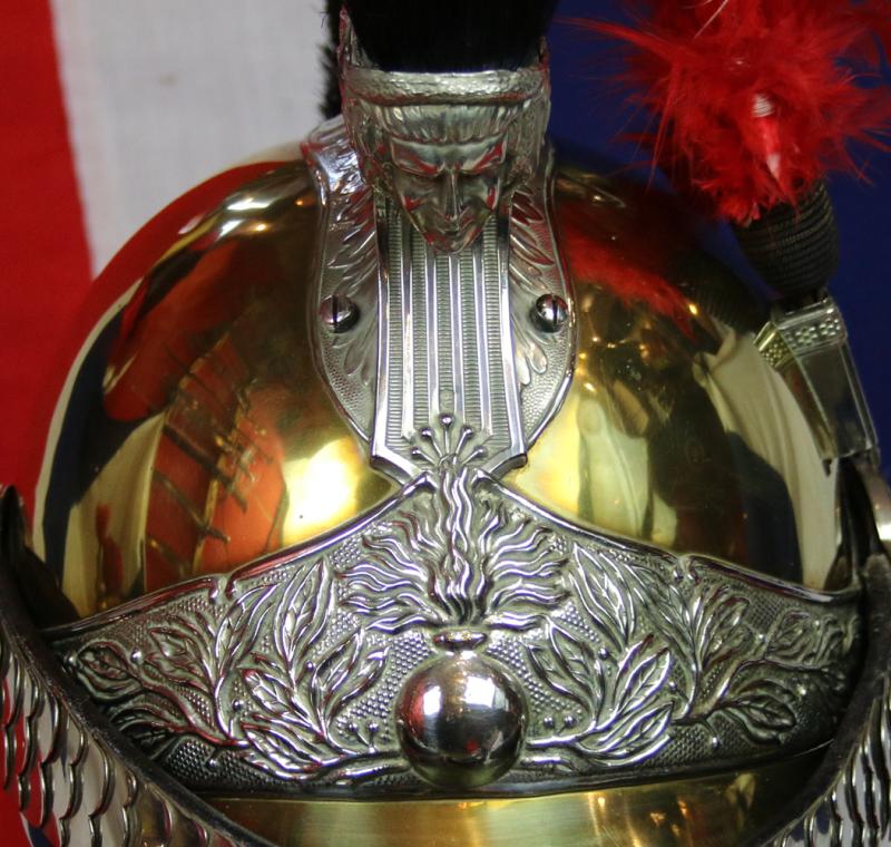 A Superb, Near Pristine, Antique French Gendarmerie Cavalry Helmet . Maker Marked, B. Frank, Aubervilliers