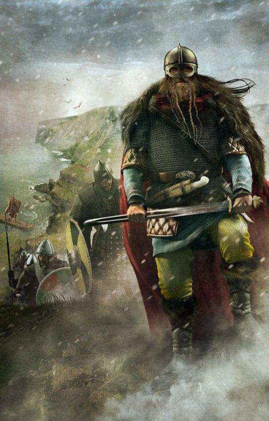 Magnificent Original Viking Age Broadsword With 'Hemse, Gotland' Bronze Hilt Mounts & Beautiful 'Sun Wheel' Sólarhvél. Jelling Decor. 800-1000 Years Old. Pattern Welded Blade, With Bronze Jelling Decorated Scabbard Chape, Viking Helmet & Head Design