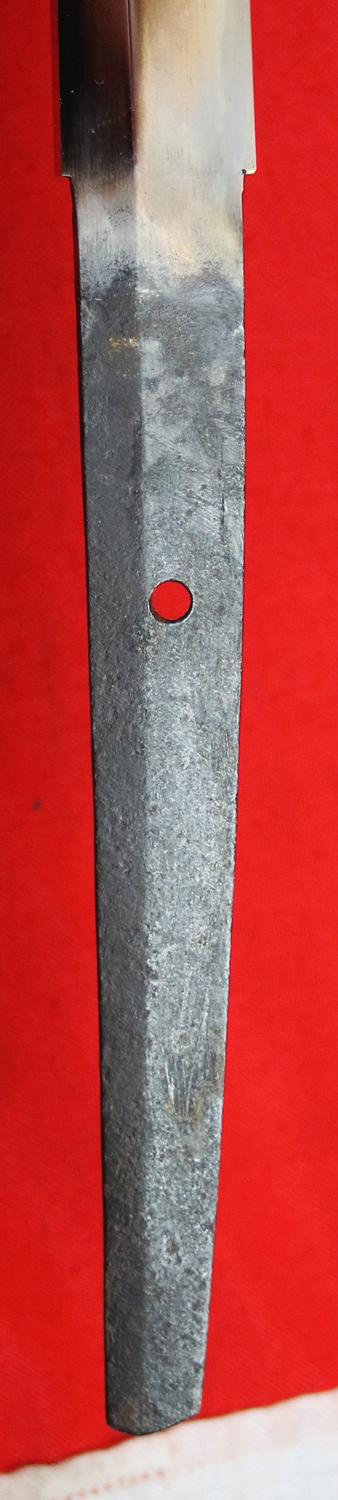 A Most Fine and Impressive Samurai Horseman's Handachi Katana. Shinto Period From the 1600's Around 400 Years Old. Semi Tachi Mounted. Dressed in a Full Suite Of Matching Original Edo Koshirae. Designed To Be Worn & Used In Combat Upon Horseback