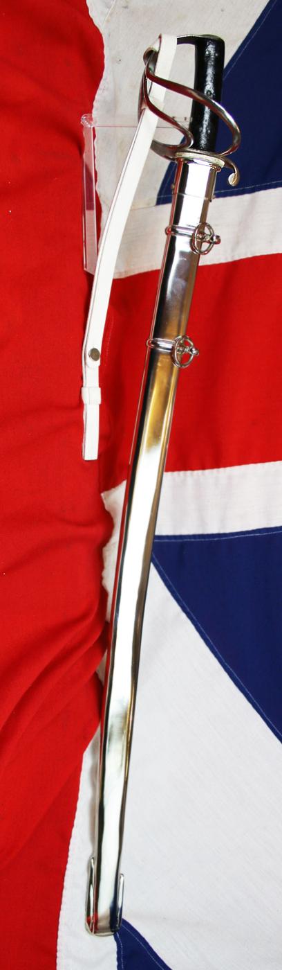 Superb Crimean War 1853 Issue British Cavalry Sabre, Exactly as Used by The Charge of the Light Brigade, and, The {Less Well Known, Yet Ironically More Successful} Charge of the Heavy Brigade. In Its Stunning Steel Scabbard, With White Buff Hide Knot