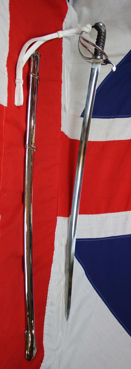 A Simply Superb Looking Original, Victorian, 8th King's Royal Irish Hussars 'Charge of the Light Brigade', 1821 Pattern, Hussar Trooper's Sword In Simply Amazing Fully Restored and Conserved Condition. With White Buff Hide Knot