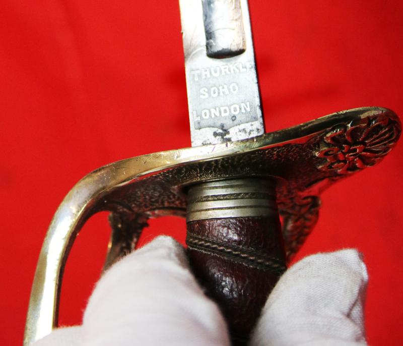 A Most Interesting & Rare, Antique, 19th Century, American Presentation Boy's Sword. Presented to George Mellor in 1890. Made to The Standard Fully Functional Sword Specification Grade and Quality of an Adult's Sword At The Time