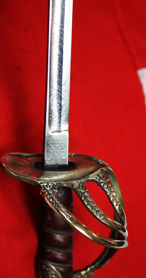 A Most Interesting & Rare, Antique, 19th Century, American Presentation Boy's Sword. Presented to George Mellor in 1890. Made to The Standard Fully Functional Sword Specification Grade and Quality of an Adult's Sword At The Time