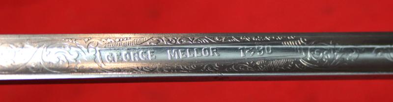 A Most Interesting & Rare, Antique, 19th Century, American Presentation Boy's Sword. Presented to George Mellor in 1890. Made to The Standard Fully Functional Sword Specification Grade and Quality of an Adult's Sword At The Time