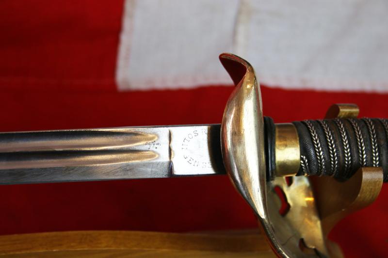 Very Fine 1889 Pattern Regimental Officer's Sword WW1 Imperial Prussian Eagle Guard With Crest of Kaiser Willhelm IInd. Surrendered on the 4th of May 1945. A Few Hours Before The Official Instrument Of Surrender Was Signed at 18.30 Hours