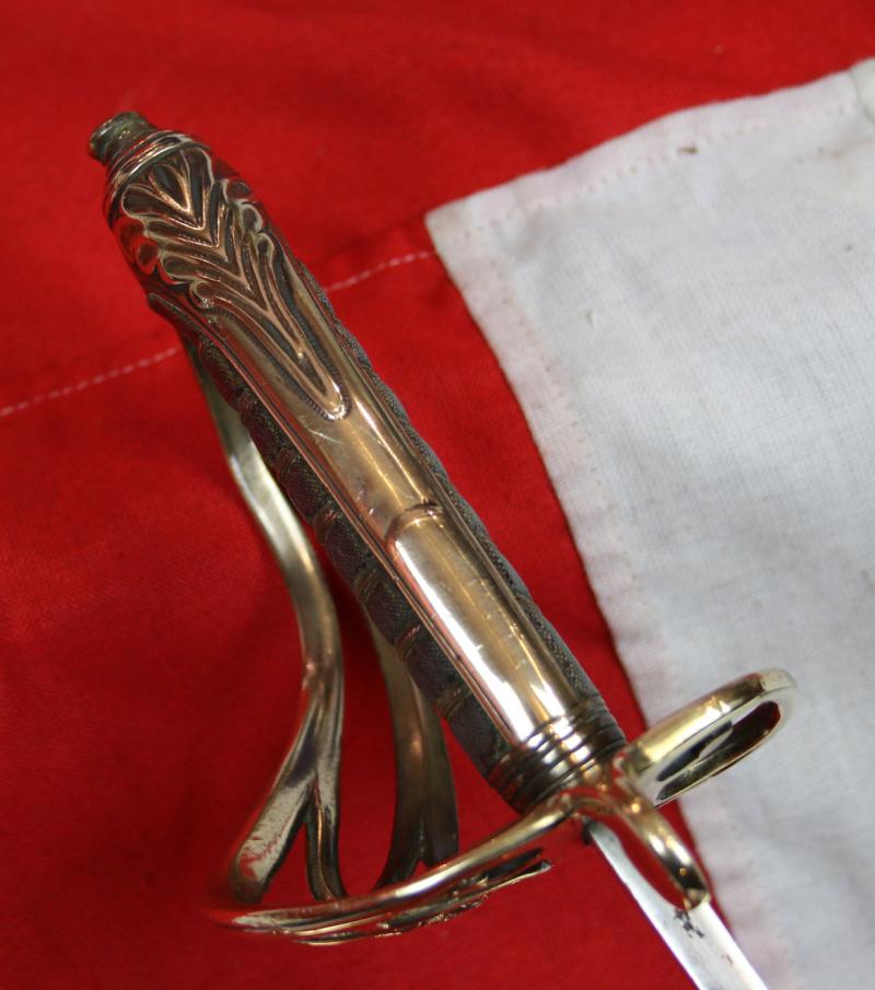A Stunning 1845 Pattern '1st Battalion Welch Regiment' Senior Officer's Sword. with The Field Service Brass Scabbard For Senior Officer's, Majors and Above. Made by Robert Mole