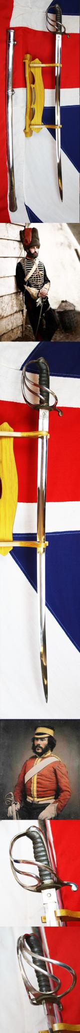 A Superb 1821 Pattern, Victorian British Officer's Light Cavalry Sabre, For Light Dragoon's, Lancer's or Hussars. Used in the Crimean War, Such As the Famous and Renown 'Charge of the Light Brigade'.
