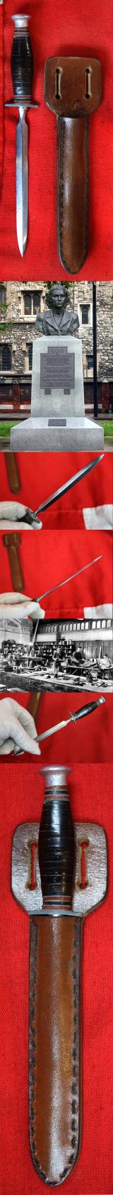 An Incredibly Rare And Historical WW2 British SOE Special Operation Executive Agents ‘Assassination’ Sleeve Stiletto Dagger. Used In The Special Forces Mission During The Invasion of Sicily