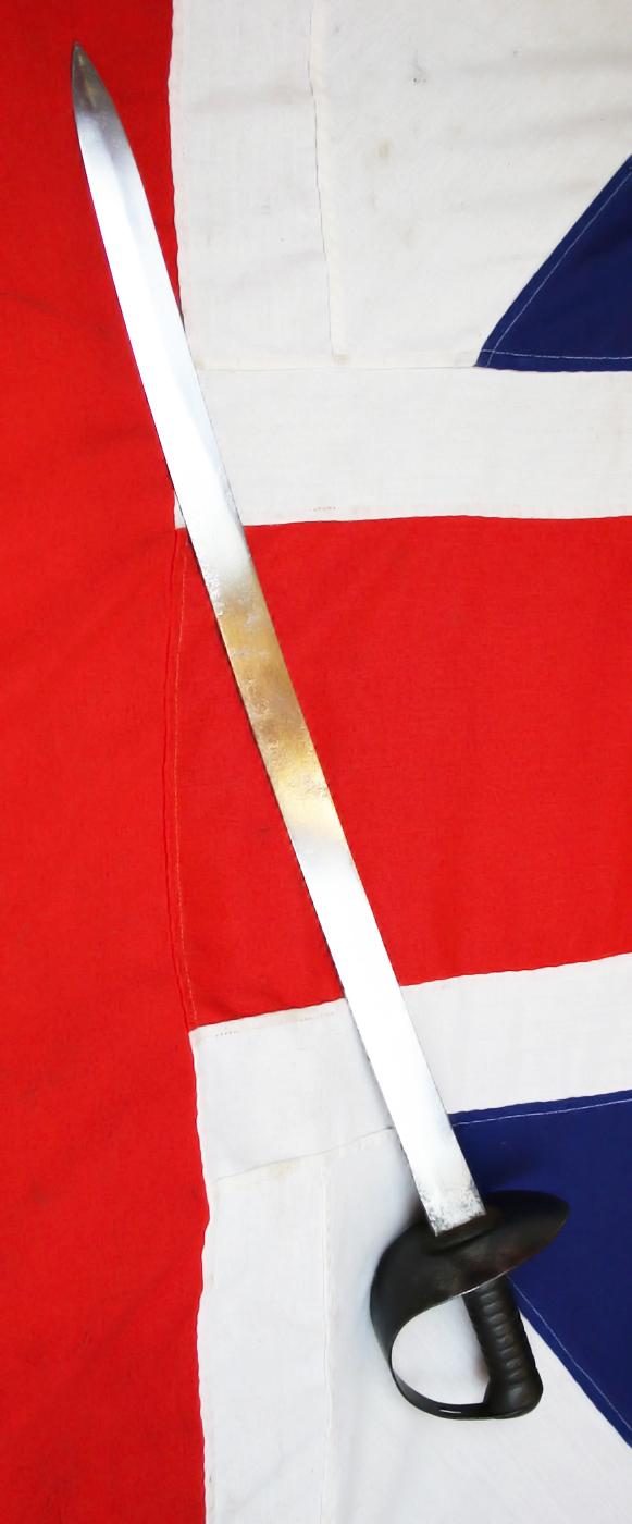 A Superb Early Victorian Sailing Ship and Early Steamship Man O'War Naval Cutlass of 1845. Used In The Crimean War, and The Opium War In China, By The Naval Ship's Boarding Party. One Of The Best Condition Examples We Have Seen In a Long While