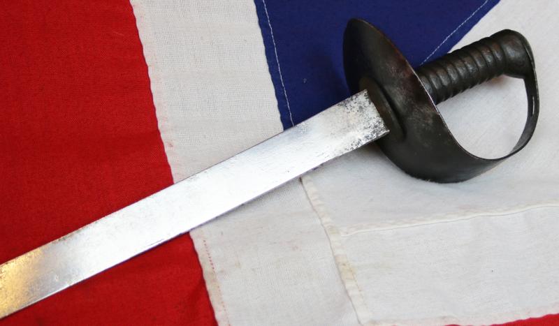 A Superb Early Victorian Sailing Ship and Early Steamship Man O'War Naval Cutlass of 1845. Used In The Crimean War, and The Opium War In China, By The Naval Ship's Boarding Party. One Of The Best Condition Examples We Have Seen In a Long While