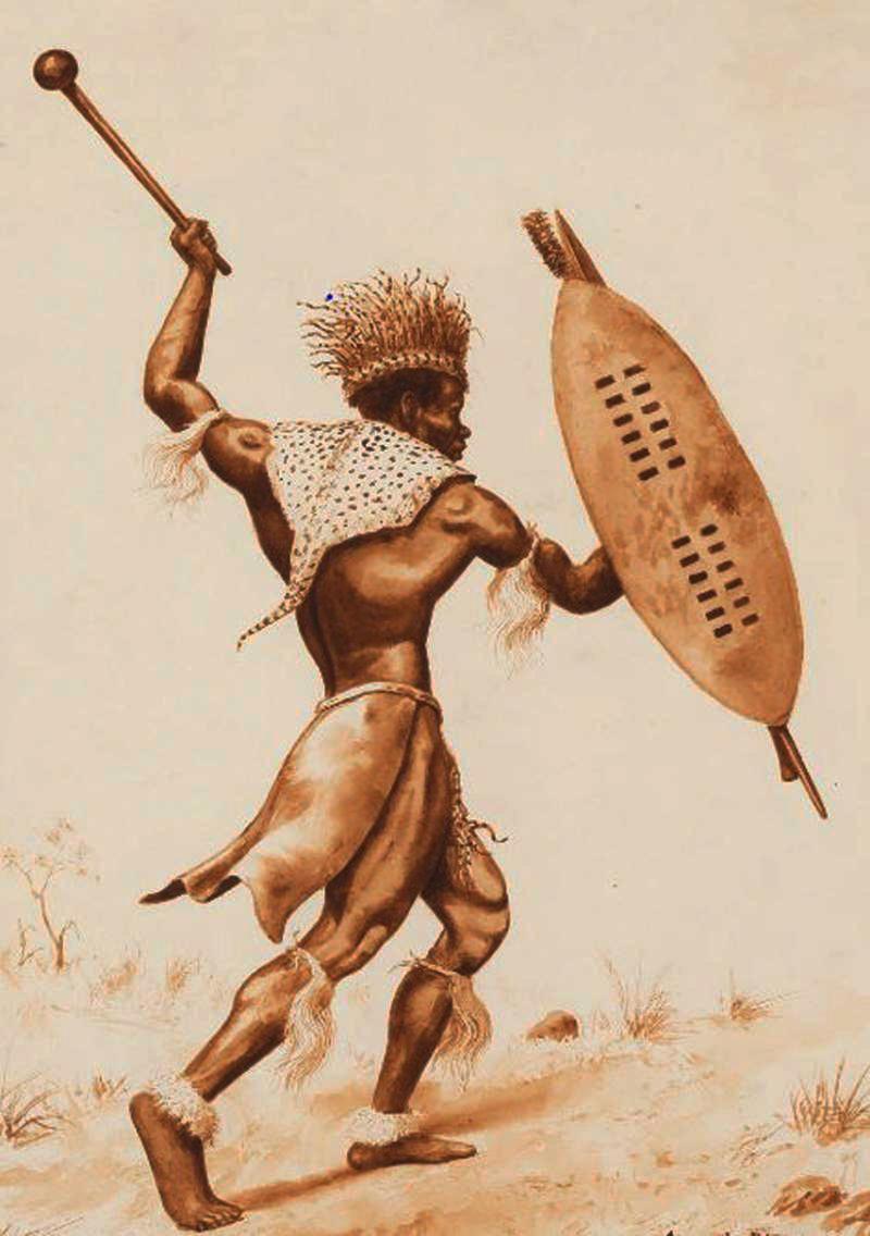 A Most Desirable Original Souvenir, A Collector's Item From The Zulu War of 1879, a War Club, Iwisa, Of A High Ranked Zulu 'isiKhulu', A Warrior's Long Knopkerrie, With a Telegraph Wire Geometric Wirework Bound Haft. In Fantastic Condition