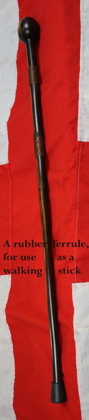 A Most Desirable Original Souvenir, A Collector's Item From The Zulu War of 1879, a War Club, Iwisa, Of A High Ranked Zulu 'isiKhulu', A Warrior's Long Knopkerrie, With a Telegraph Wire Geometric Wirework Bound Haft. In Fantastic Condition