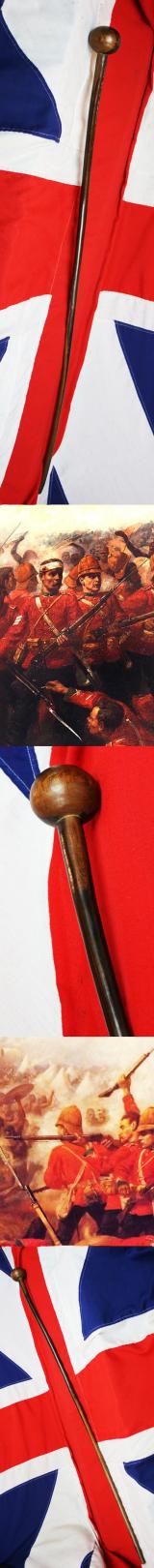 A Superb Original Zulu War Souvenir of a Knopkerrie Staff of an Induna High Ranking Zulu. His Symbol of Authority, Prestige, and Status. Another Induna's Example Was Taken By Lt Bromhead At Rorke's Drift, Now In The Regimental Museum