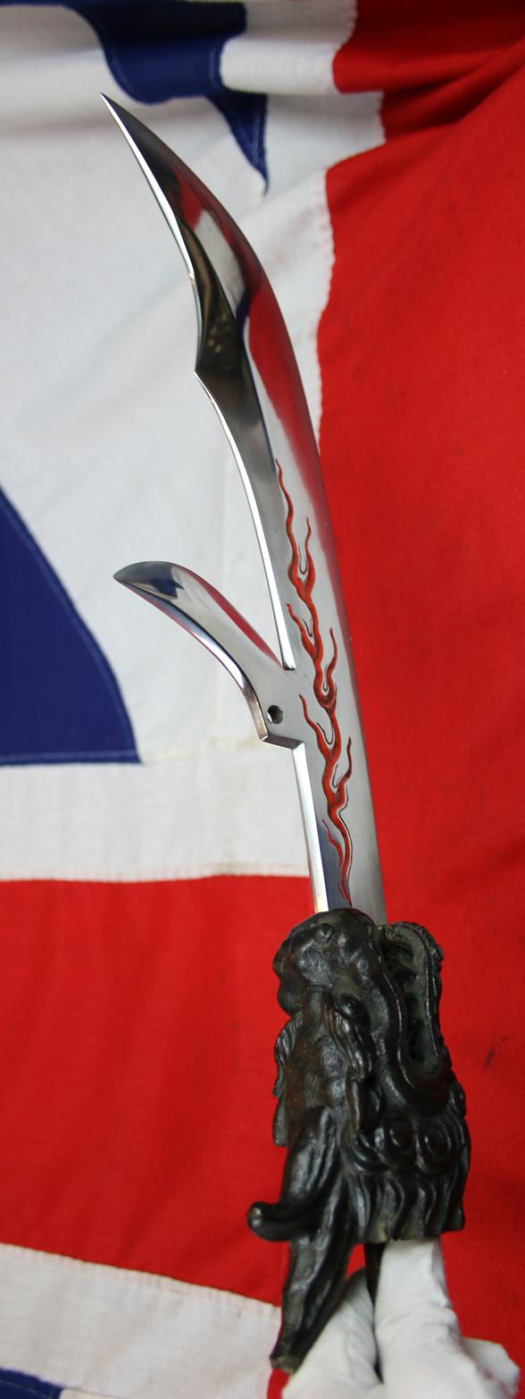 A Wonderful Original Antique Signed Samurai Glaive, C.1725, An Honorific Representation of Seiryūtō, the 'Green Dragon', of Kanshō. From The Collection of World's Greatest Authority and Author On Japanese Polearms, And Use In Combat. Signed Masakiyo