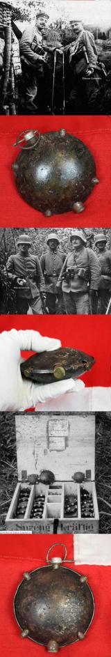 A Very Good German WW1 1915 Discus Grenade, Discushandgranate An Improved 1913 Type