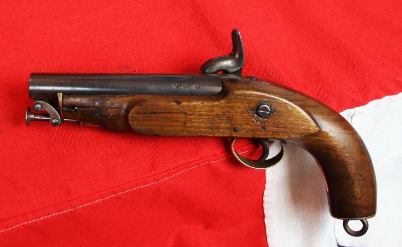 A Very Good Victorian, 'Tower Of London' Issue, Coast Guard, Royal Naval Maritime Service Percussion Pistol, 1839 Pattern, With Captive Swivel Ramrod. Dated 1865 Lock
