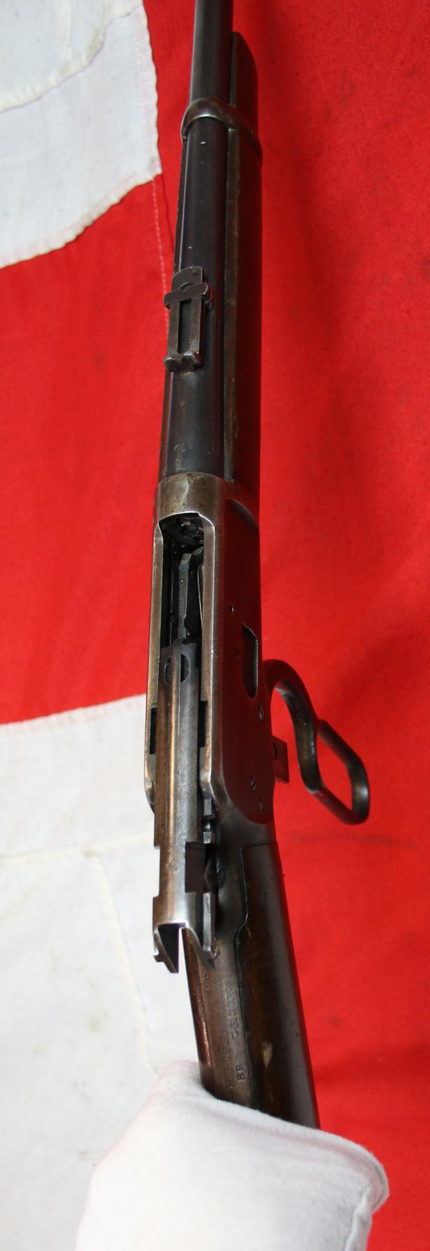A Superb, Original, Antique 'Wild West' Period Winchester Cavalry Carbine. The Favourite Repeating Rifle of President Theodore 'Teddy' Roosevelt and Cowboy Movie Star John Wayne. Probably The Most Iconic Rifle In the World