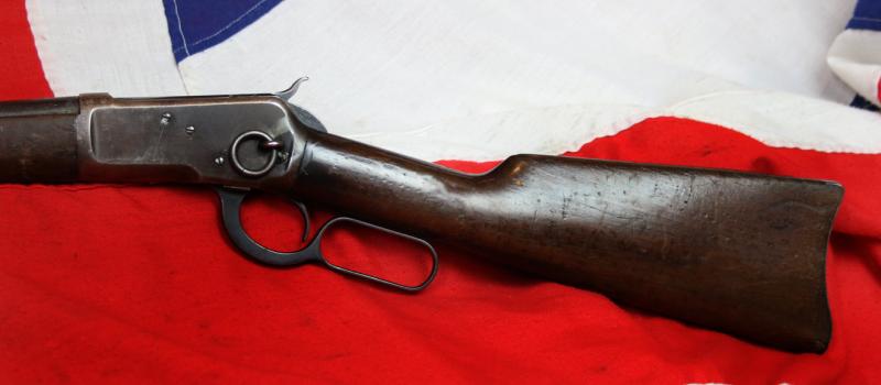 A Superb, Original, Antique 'Wild West' Period Winchester Cavalry Carbine. The Favourite Repeating Rifle of President Theodore 'Teddy' Roosevelt and Cowboy Movie Star John Wayne. Probably The Most Iconic Rifle In the World