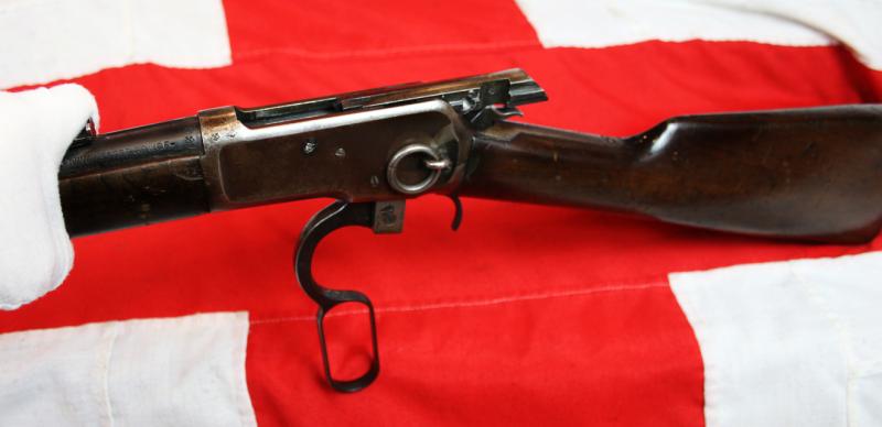 A Superb, Original, Antique 'Wild West' Period Winchester Cavalry Carbine. The Favourite Repeating Rifle of President Theodore 'Teddy' Roosevelt and Cowboy Movie Star John Wayne. Probably The Most Iconic Rifle In the World