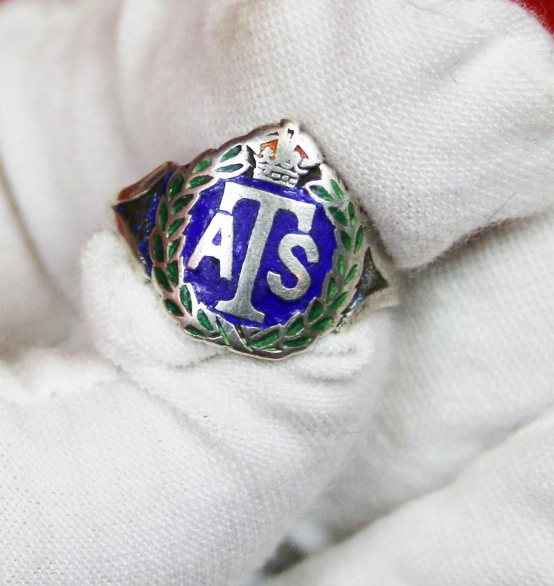 Medal Of Iris Kinchin {nee Armstrong} Former SOE Cypherette in The Far East. With Her Letter From The Medal Department, Medal Issue Box, Silver Enamel Ring and Badge.