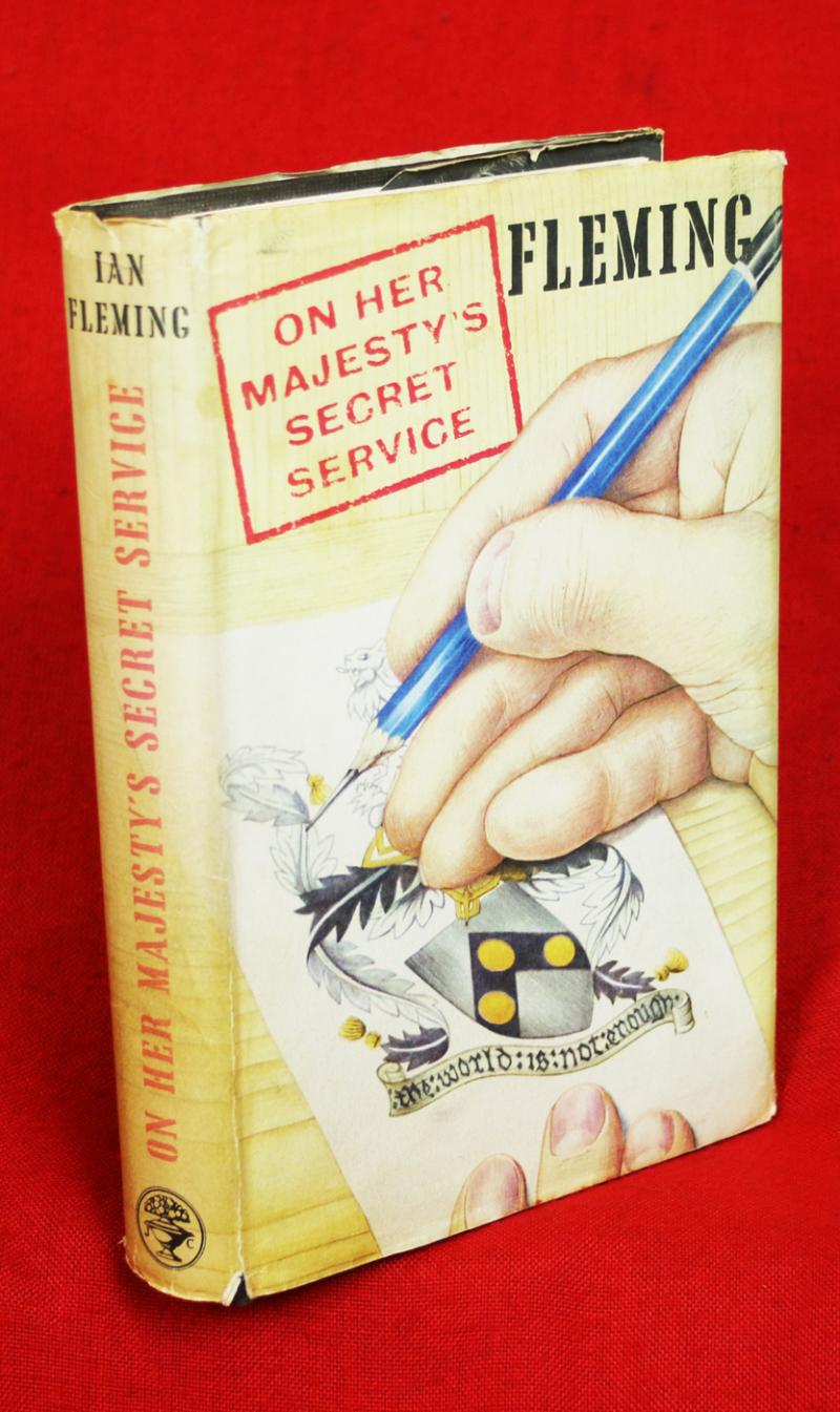 1st Edition James Bond, On Her Majesty's Secret Service, by Ian Fleming. Part of The ‘Blofeld’ Sequence. The Most Infamous Villain In The James Bond Canon. Written By Fleming at ‘Goldeneye’ Whilst Sean Connery Was Filming His First Bond, “Dr. No” Nearby