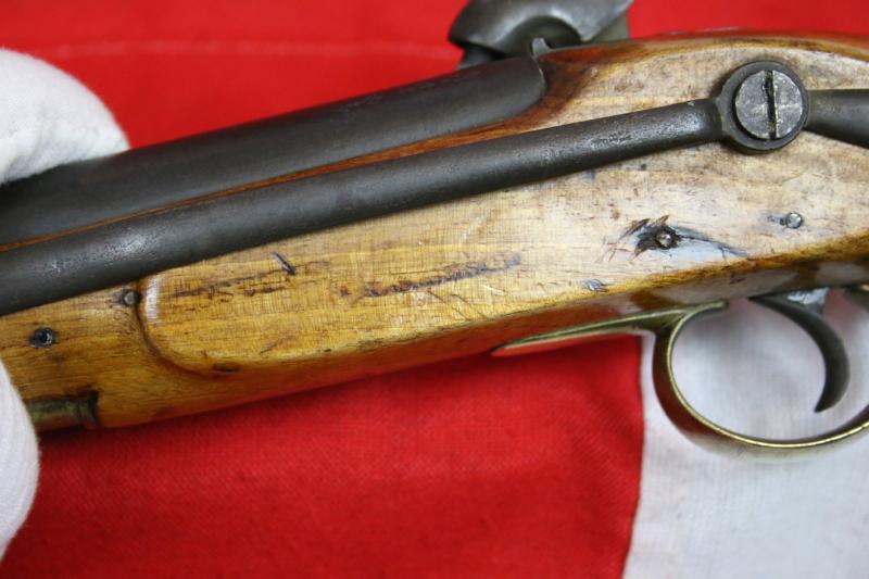 A Rare Crimean War Issue, P1839 Tower of London Royal Naval Sea Service Pistol, In Spectacular, As issued Condition, With Original Finish, Blue and Stock Varnish. Positively and Profusely Stamped & Ordnance Marked, With Numerous Inspection Marks