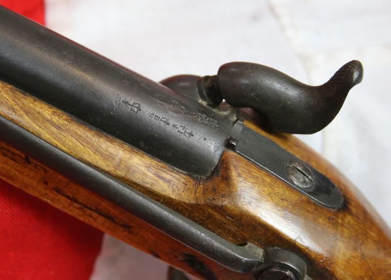 A Rare Crimean War Issue, P1839 Tower of London Royal Naval Sea Service Pistol, In Spectacular, As issued Condition, With Original Finish, Blue and Stock Varnish. Positively and Profusely Stamped & Ordnance Marked, With Numerous Inspection Marks