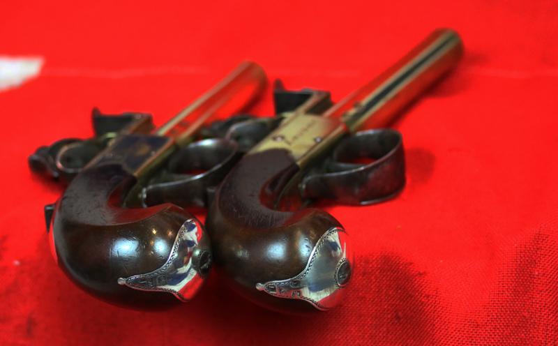 A Superb Pair of 18th Century Naval Ship Captain's Pistols, Dated 1783, with All Brass Frames and Barrels and Hallmarked Silver Buttcaps. By Master Gunsmith John Rea of London