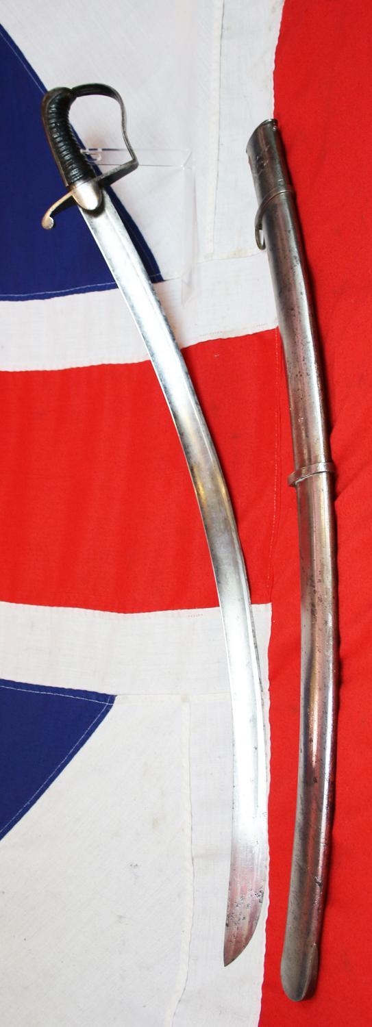 A Very Good Peninsular War and Battle of Waterloo Use British Napoleonic Regulation, Ordnance, Front Line Rank Issue, 1796 Light Dragoon Trooper's Sabre by Wooley & Co. An Ordnance Supply Contractor from the 18th and early 19th Century