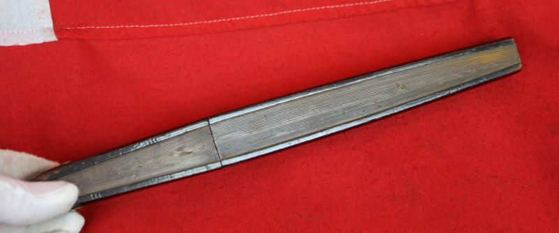 A Superb, Original, Antique Japanese Shinshinto Period, 19th Century, Samurai's, Secret, Hidden Fan-Dagger, A Kanmuri-Otoshi Form Kakushi Ken, Sensu-gatana
