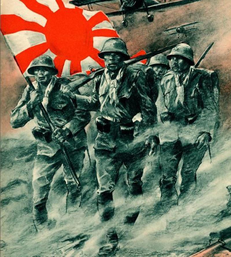 A Very Good Original 1930's Japanese WW2 Rising Sun Battle Flag Kyokujitsu-ki. Excellent Size For Display Purposes For Collectors of The Pacific Theatre War From 1936 -1945