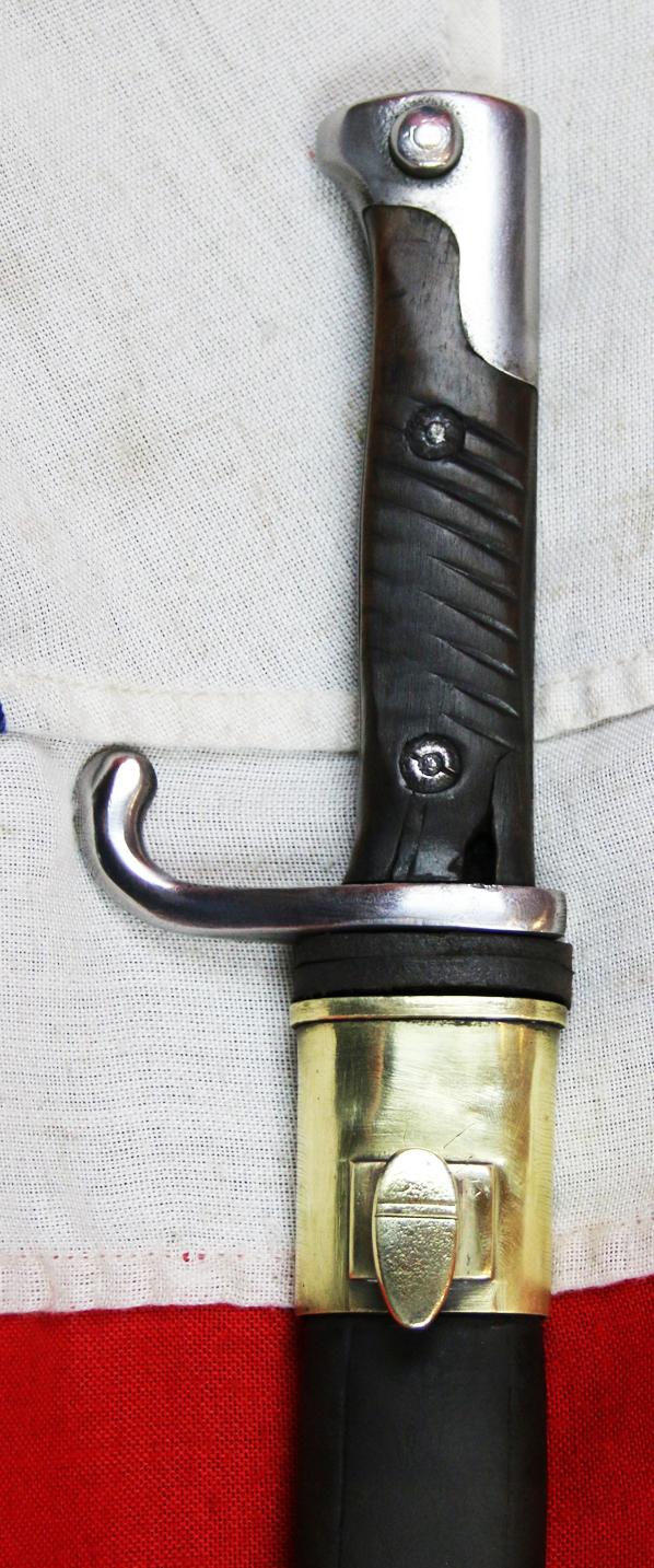 A Most Rare And Highly Desirable Prussian M1860-98 Bayonet, Originally Made For the Dreyse Needle Fire Rifle, Used in the Franco Prussian War Service. Then Upgraded By The Prussian Ordnance For The Mauser 98 in WW1