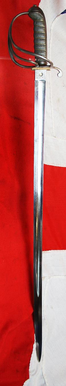 An Excellent, Victorian, Zulu War Service Royal Artillery Officers Combat Weight Sword Commissioned From Jones & Company, 6 Regent Street London of 1875 For A RA Officer That Served in The Zulu War Commanding A Gatling Gun Unit In 1879