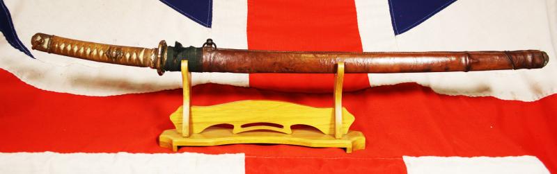 Fabulous 800 Year Old Ancient Ancestral, Museum Quality, Sword, Chokutō (直刀, 'Straight Sword', 10th Century Kofun Style, Mounted In WW2 Officer's Katana Fittings A Wonderful & Rare Historical Rarity From The The Mongol Invasions & The Kamikazi Typhoon