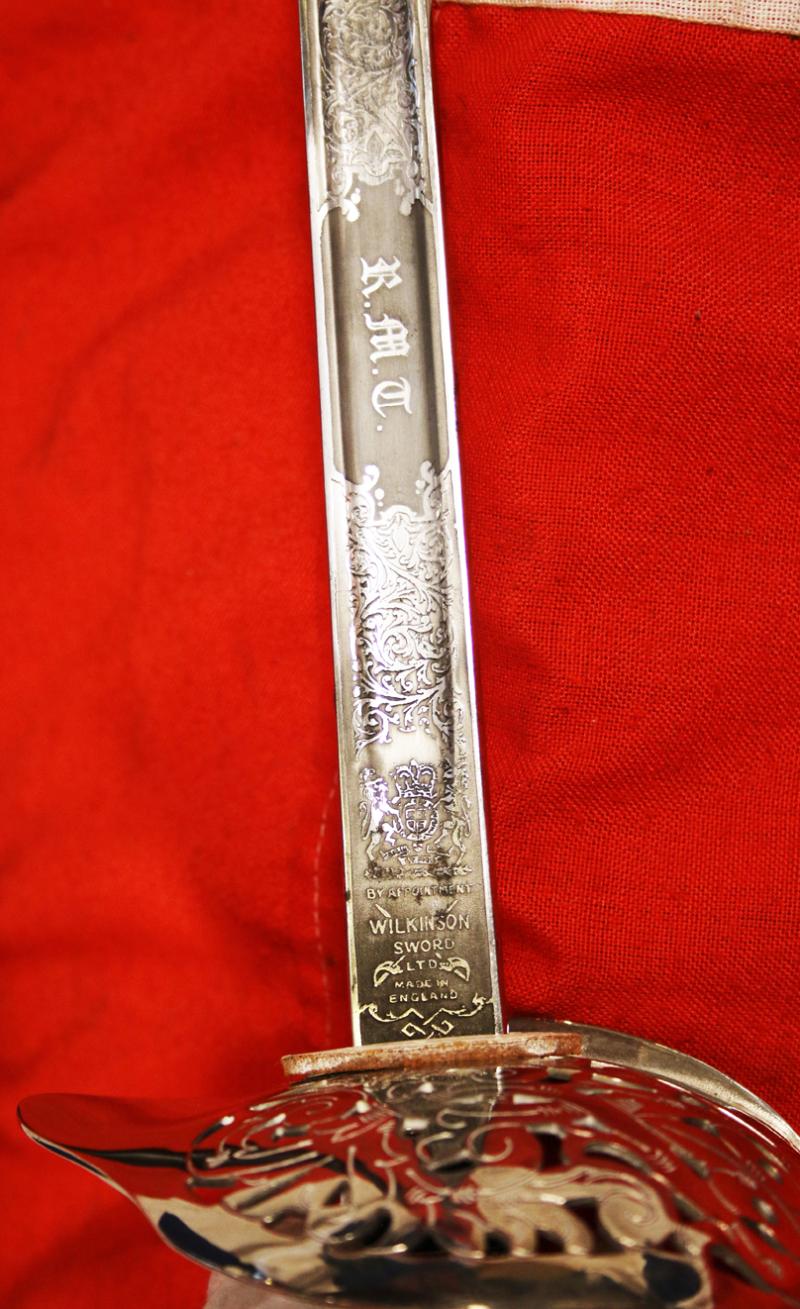 A Near Mint Regimental Officer's 1897 Pattern British Army Wilkinson Sword of the Royal Tank Regiment. Perfect For Current Service in The British Army, For A Future or Veteran Officer of The Royal Tank Regiment