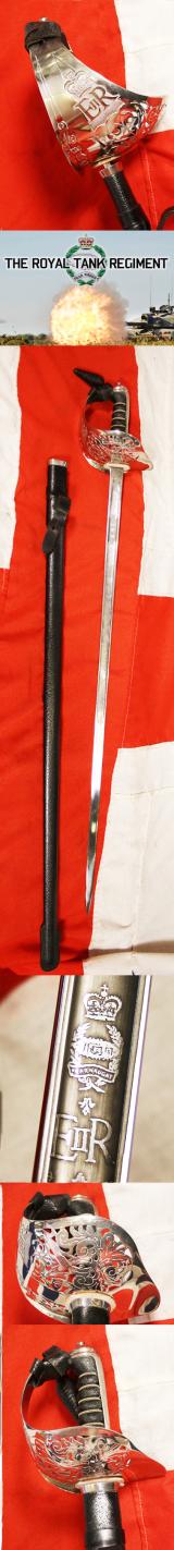 A Near Mint Regimental Officer's 1897 Pattern British Army Wilkinson Sword of the Royal Tank Regiment. Perfect For Current Service in The British Army, For A Future or Veteran Officer of The Royal Tank Regiment