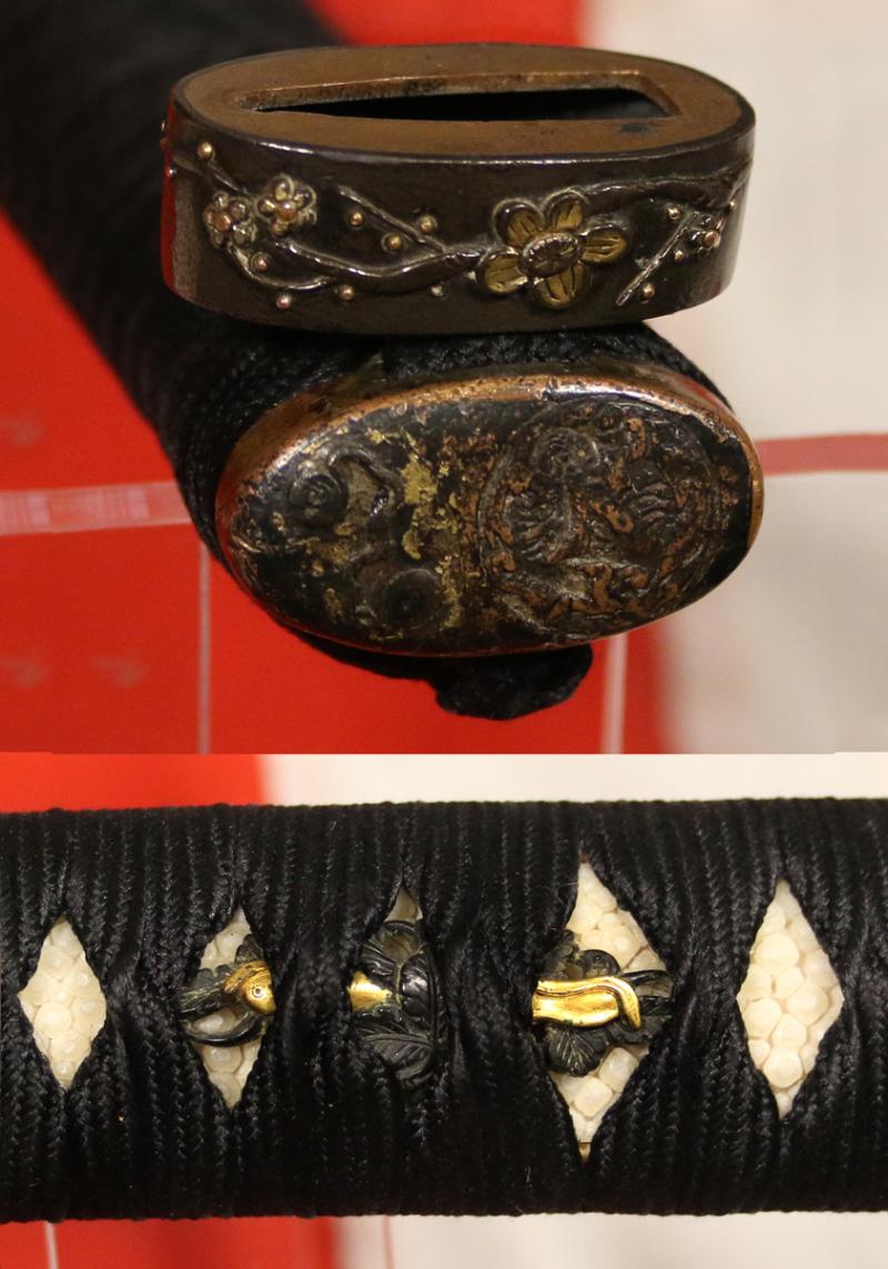 A Very Fine Koto Samurai 500 Year Old Sword With Rare 'Rabbit Ears' Choji Hamon and Sukashi Tsuba Designed for The 月の兎, Tsuki no Usagi, The Japanese Moon Rabbit, Written in the Konjaku Monogatarishū, 1000 Poems Written in the Heian Period, 794-1185