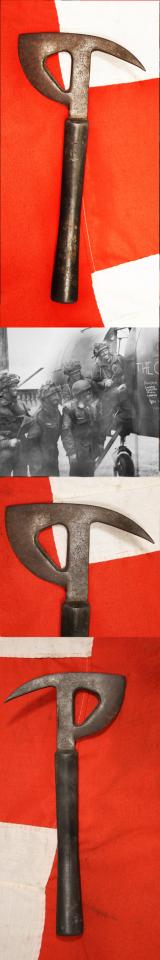 An Original WW2 British RAF Crash Axe With Insulated To 20,000 Volts Rubber Handle. Operation Market Garden Period Service